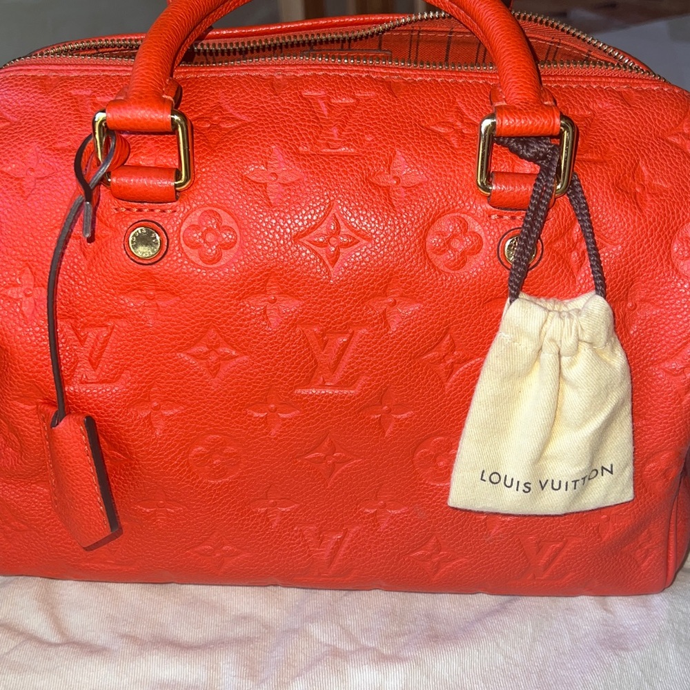 EUC•LOUIS VUITTON SPEEDY B 25•EMPREINTE LEATHER•CROSSBODY/SHOULDER/TOP HANDLE - Picture 14 of 16